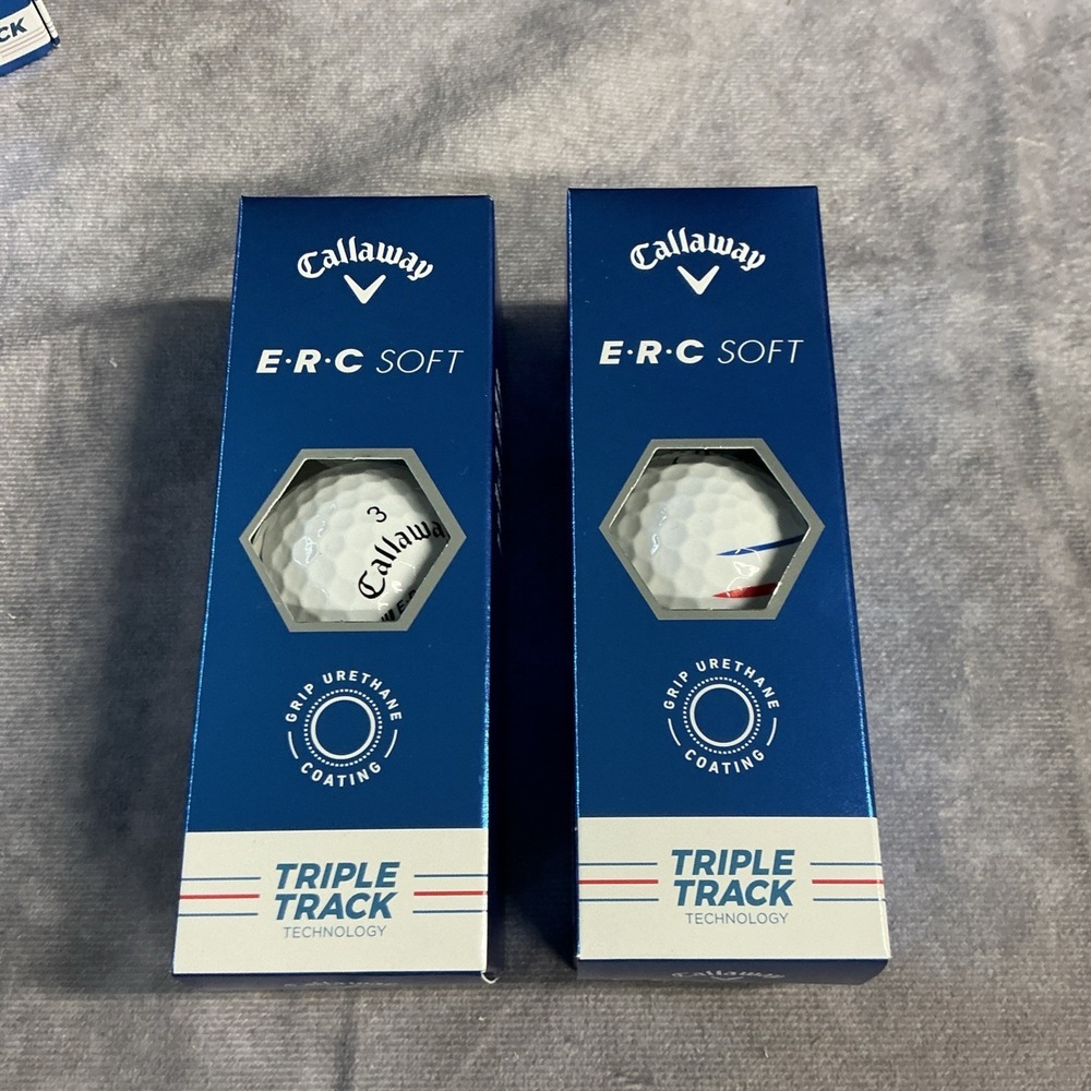 Callaway ERC SOFT Triple Track Golf Balls White - 2 Sleeves 6 Total
